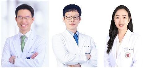 서울대병원 김형관 교수(왼쪽부터), 분당서울대병원 황인창 교수, 고려대 구로병원 최유정 교수