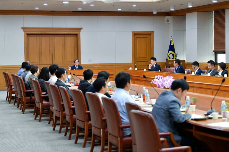 지난달 31일 서울 서초동 대법원에서 진행된 기자간담회 모습. [사진제공=대법원]