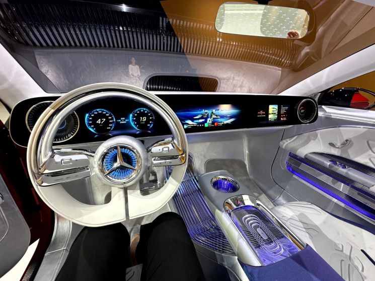 메르세데스 벤츠 콘셉트 CLA 클래스 내부 [사진=오규민 기자 moh011@]