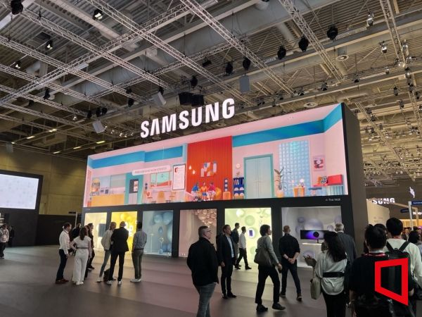 독일 베를린에서 열린 유럽 최대 가전박람회 'IFA 2023' 내 삼성전자 부스 모습. [사진=한예주 기자]