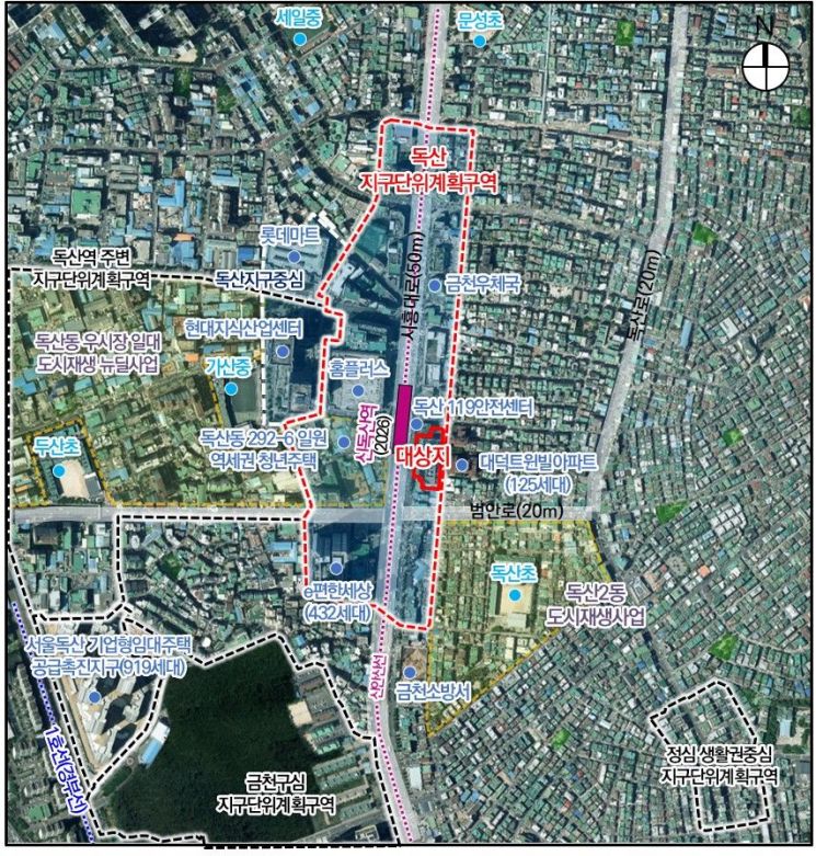 금천구 독산동 노보텔 자리 고층 주상복합 빌딩 건립