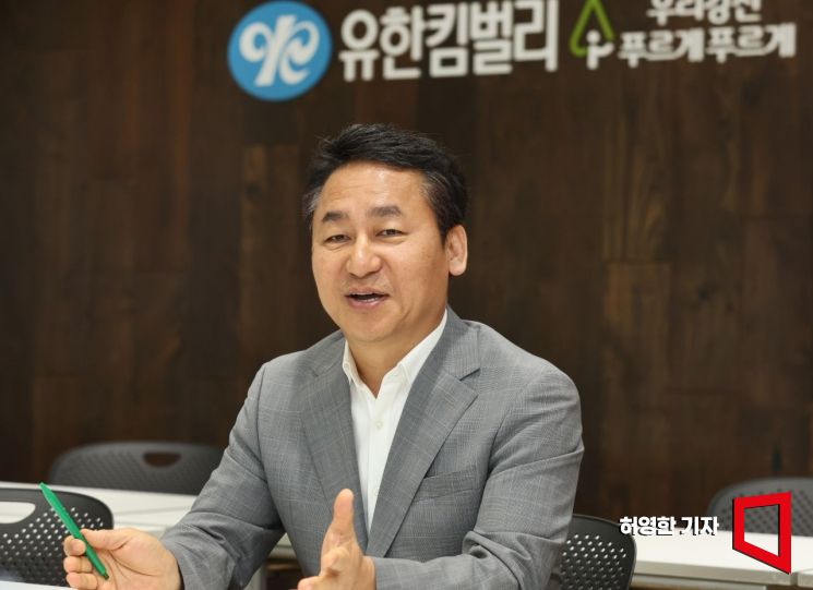 유한킴벌리 지속가능경영부문 부문장 손승우 전무. 사진=허영한 기자 younghan@