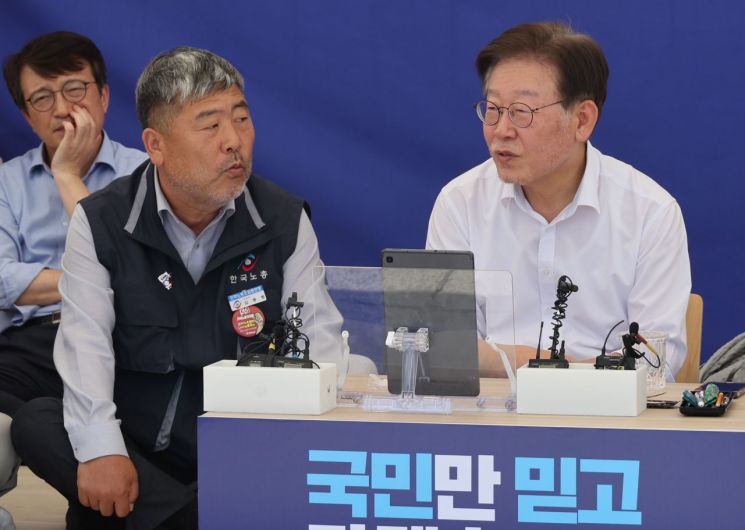 이재명 "노란봉투법 9월 처리"…한노총 "尹 거부권 행사 싸울 것"