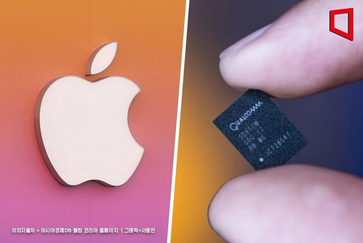 애플, 퀄컴 칩 3년 더 쓴다..."자체 통신칩 개발 난항" 