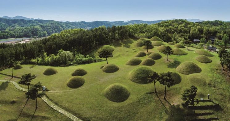 Okjeon Ancient Tombs, Hapcheon, Gyeongnam. <br>[Photo by Gyeongnam Provincial Government]
