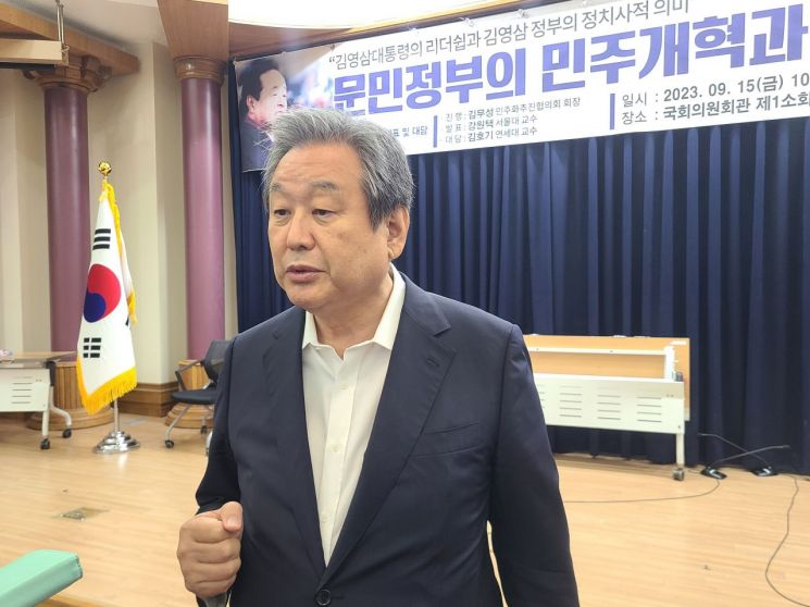 김무성 "이재명, 명분 없는 단식 당장 중단해야"