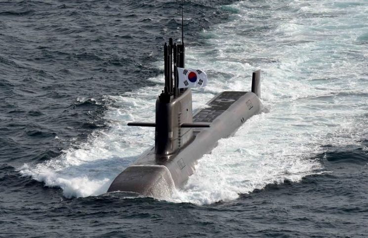 해군의 첫 3000t급 잠수함 '도산안창호함'. 잠수함발사탄도미사일(SLBM)을 갖춘 도산안창호함은 한화오션이 독자 기술로 개발해 2021년 8월 해군에 인도했다. [사진제공=해군]