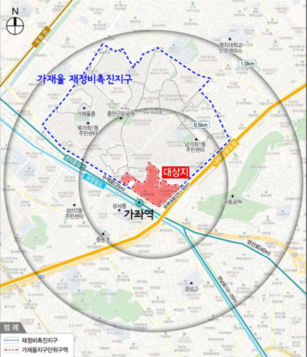 가재울 재정비촉진지구 위치도.[이미지제공=서울시]