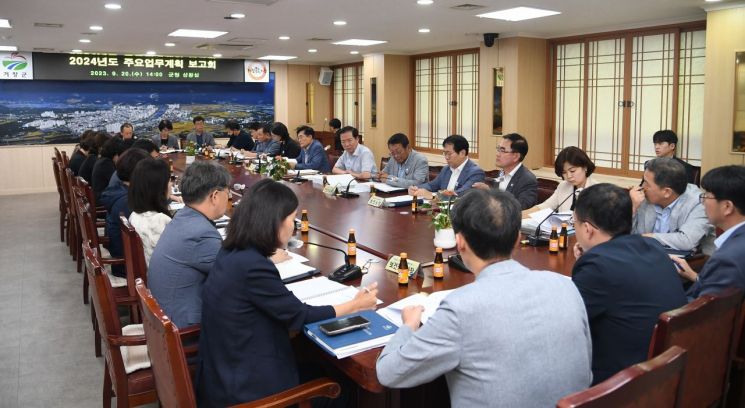 거창군, ‘내년도 주요 업무계획 보고회’ 열어