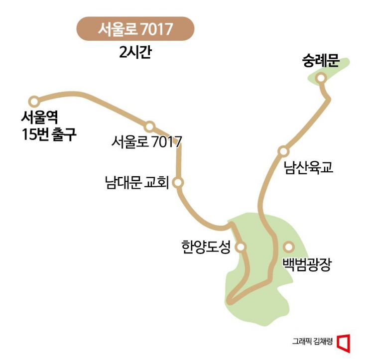 [하루만보]서울 도심 속 야경과 함께 걷기…서울로 7017