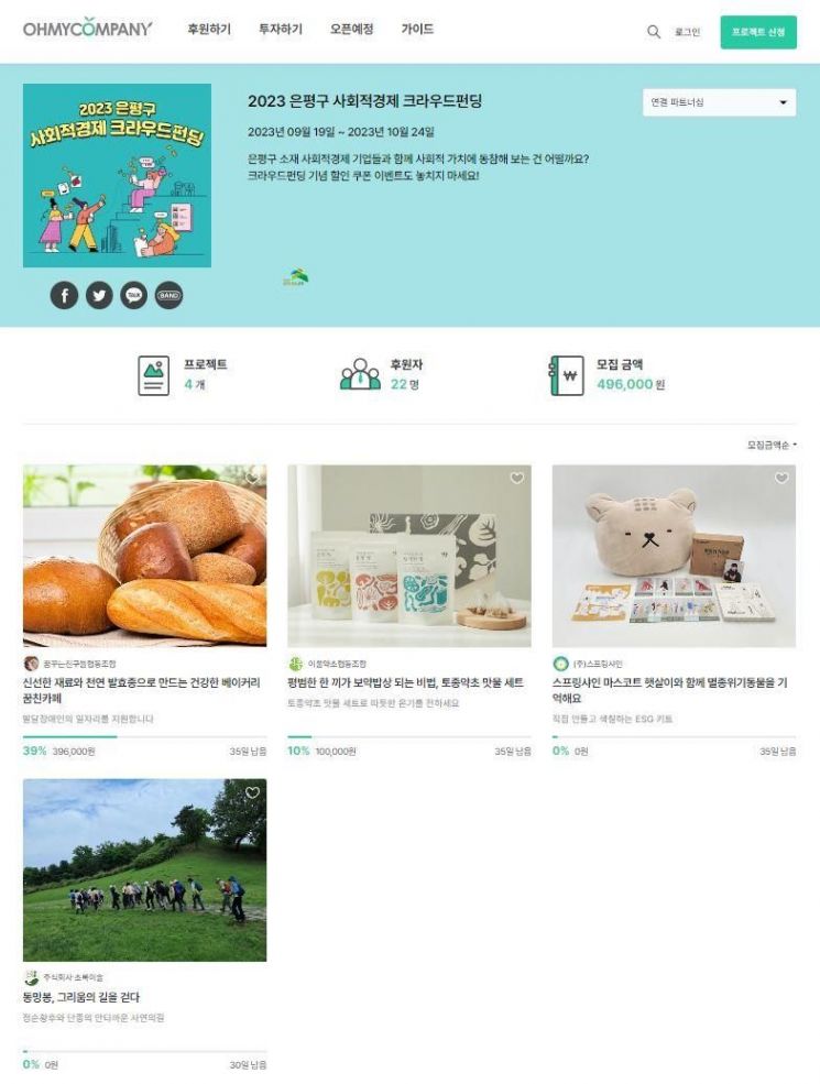 은평구 '사회적경제 펀딩 전용관' 운영