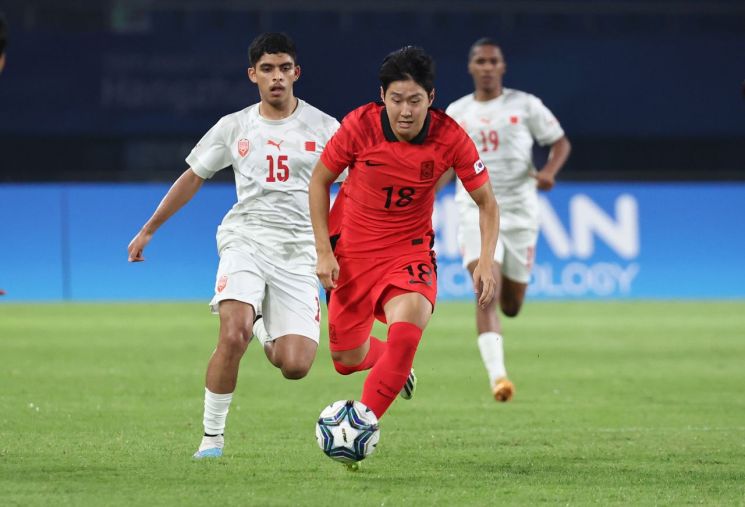 [아시안게임]'이강인 출전' 황선홍호, 바레인에 3-0 승(종합)