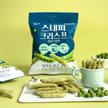 건강한 완두콩 스낵 '스내피 크리스프'[사진제공=해태제과]