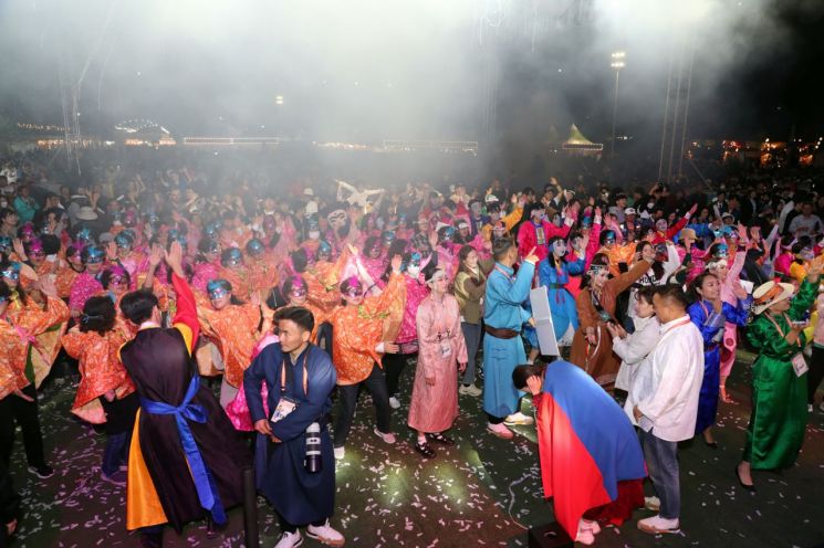 Opening of Andong International Mask Dance Festival 2023, Crowds Gathered.