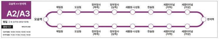 전국 최초 ‘광역 자율주행버스’ 세종~대전 오간다