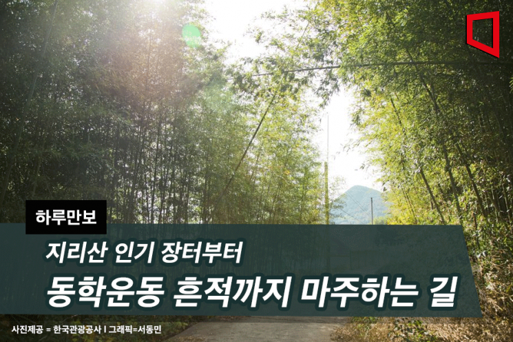 [하루만보]지리산 인기 장터부터 동학운동 흔적까지 마주하는 길