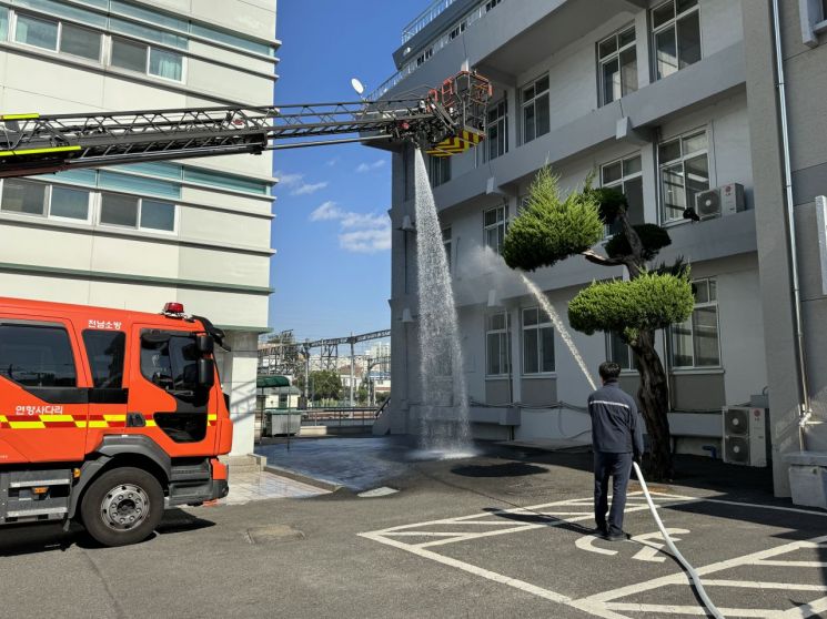 코레일 광주전남, 합동 소방훈련 시행