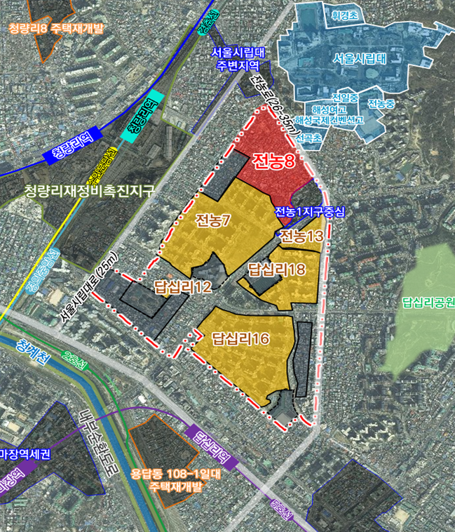 '청량리역' 인근 전농8구역, 1750가구 아파트로 재개발