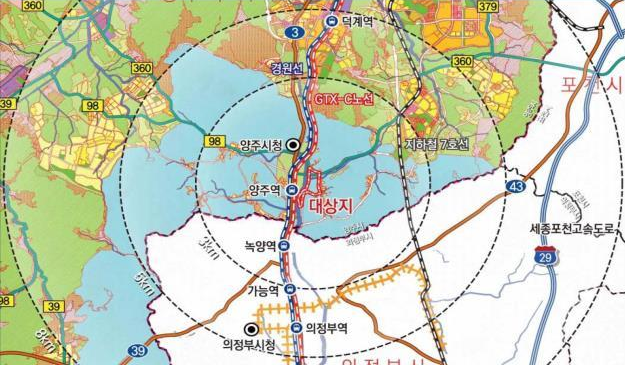 경기양주 테크노밸리 위치도