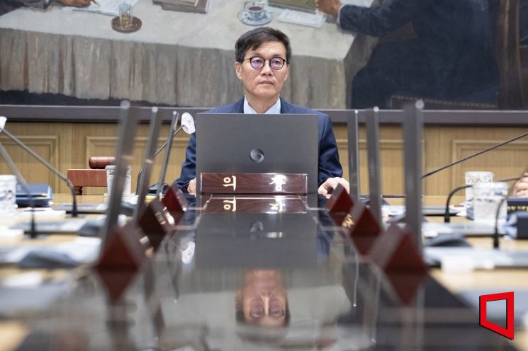 이창용 한국은행 총재가 19일 서울 중구 한국은행에서 열린 금융통화위원회를 주재하고 있다. 사진=사진공동취재단