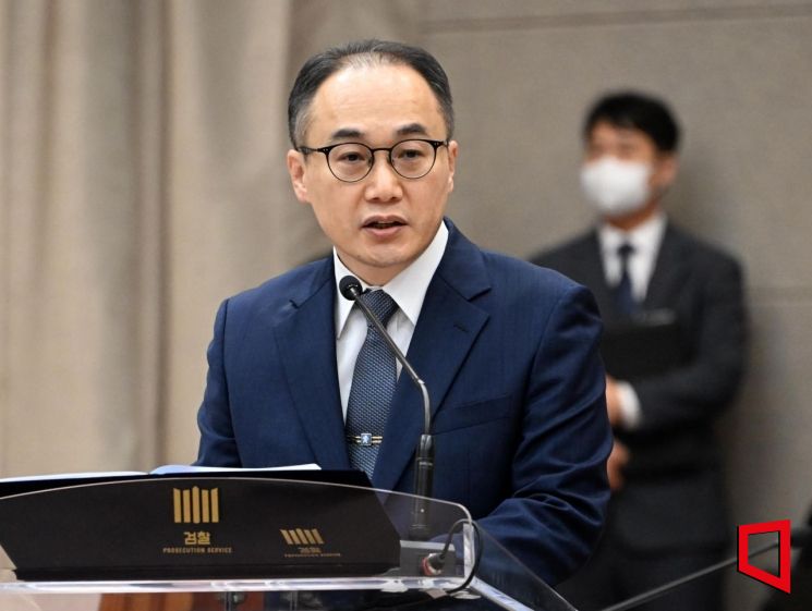 지난 10월 23일 이원석 검찰총장이 서울 서초구 대검찰청에서 열린 국회 법제사법위원회의 대검찰청 국정감사에서 업무보고를 하고 있다. 사진=국회사진기자단