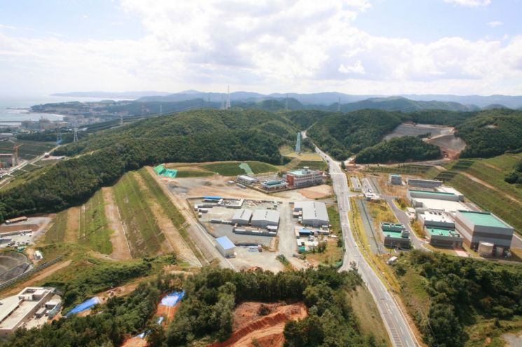 大宇建设竣工的庆州月城中低放射性废弃物处理场一期现场