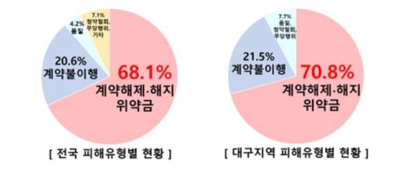 국내결혼중개 서비스 피해유형별 현황. [사진=한국소비자원]