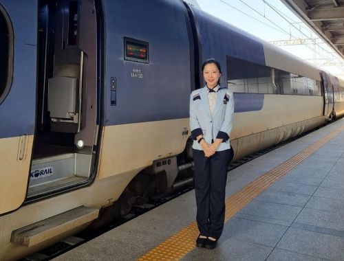 심혜선 승무원. 한국철도공사 제공