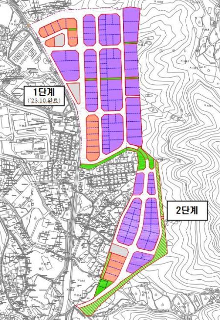 平村地区土地利用规划图。大田市提供