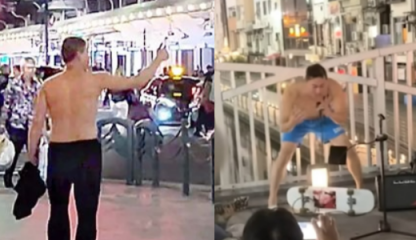 웃통 벗고 日한복판서 "독도는 내 땅, 뭘 봐"…前야구선수 행패 논란