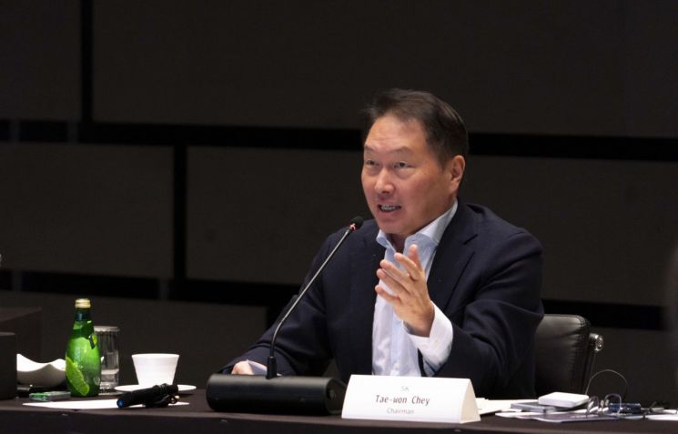 崔泰源 SK会长 [图片来源=韩联社供图]