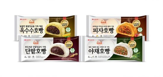 롯데웰푸드 기린호빵 4종[사진제공=롯데웰푸드]