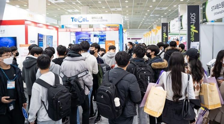 [소프트웨이브 2022 전시장 전경]