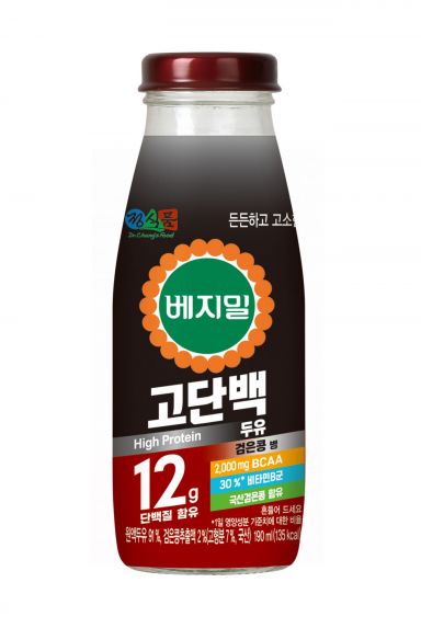정식품 '베지밀 고단백 두유 검은콩 병'[사진제공=정식품]