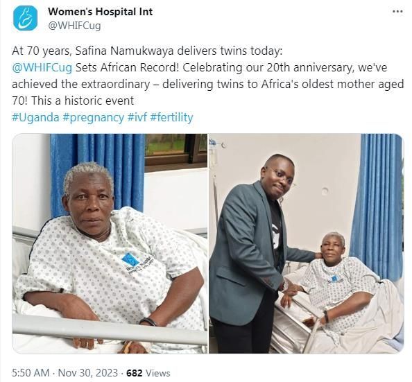 아빠는 임신 소식에 도망갔다…70대 여성, 쌍둥이 출산 '기적'