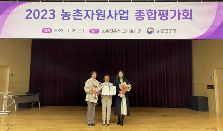 화순군, 농촌자원사업 경진대회 '최우수상' 수상