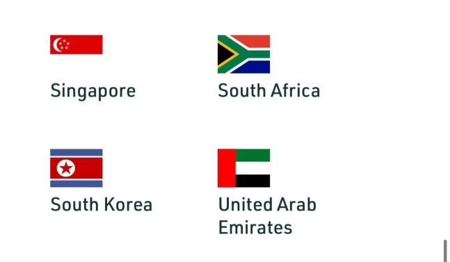 제28차 유엔기후변화협약 당사국 총회 홈페이지에 한국 국기로 인공기가 잘못 표기되어 있다. [사진출처=COP28 홈페이지 캡처]
