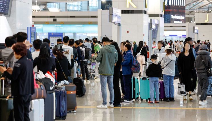 인천공항 출국장.