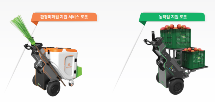 티티엔지가 개발완료한 생활로봇.