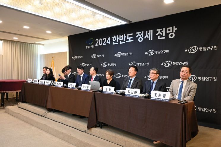 13일 통일연구원은 프레지던트호텔에서 '한반도 정세전망'을 주제로 기자간담회를 진행했다.