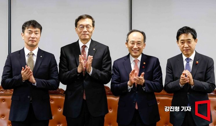 [포토]한자리에 모인 경제기관 수장