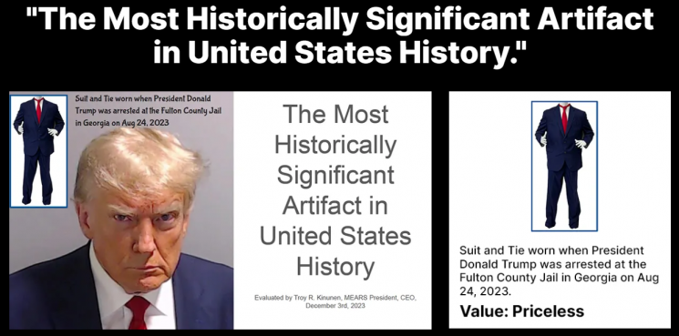 "한 장당 99달러"…머그샷으로 NFT 카드 출시한 트럼프