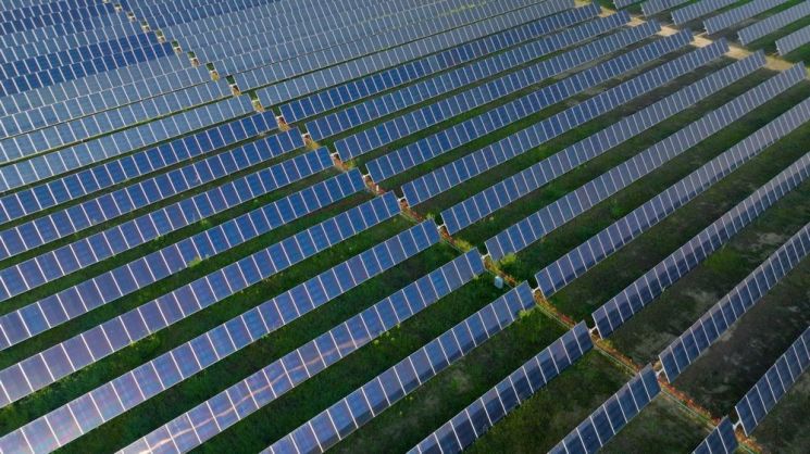 미국 오하이오주에 위치한 아마존 태양광 발전소 (사진=AWS)