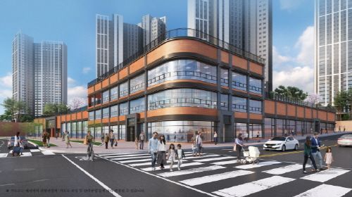 [힐스테이트 봉담 프라이드시티 단지 내 상가 투시도]