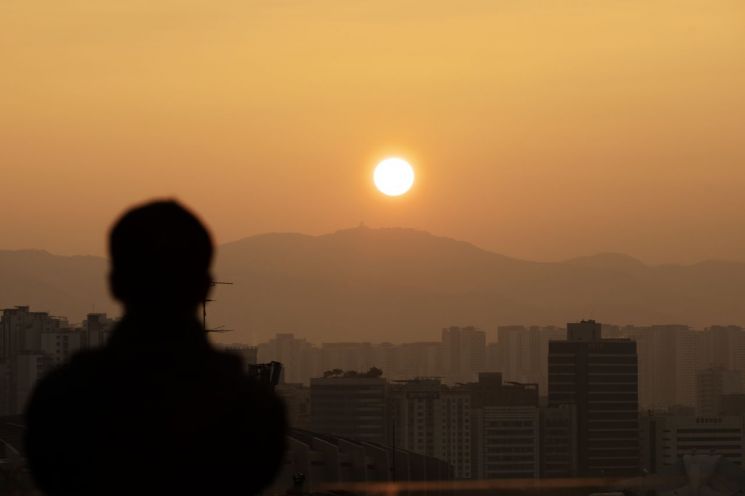 강남구 삼성해맞이공원에서 바라본 일출.(사진제공=강남구청)