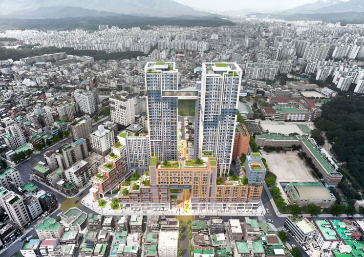 쌍문역 동측 도심공공주택 복합사업 조감도