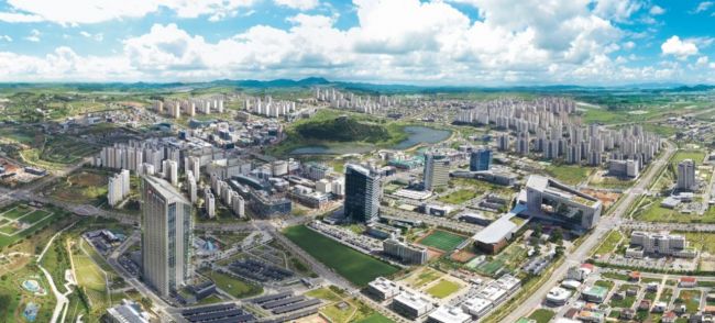 광주전남 공동(나주 빛가람) 혁신도시 항공 사진.[사진제공=나주시]