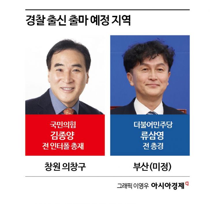 경찰 출신 총선 후보들. 사진=연합뉴스