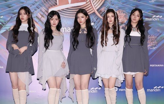 그룹 뉴진스는 지난해 '디토' '하입보이' '오엠지' 등 히트곡을 여럿 만들었다. [사진제공 = 골든디스크 어워즈 사무국]