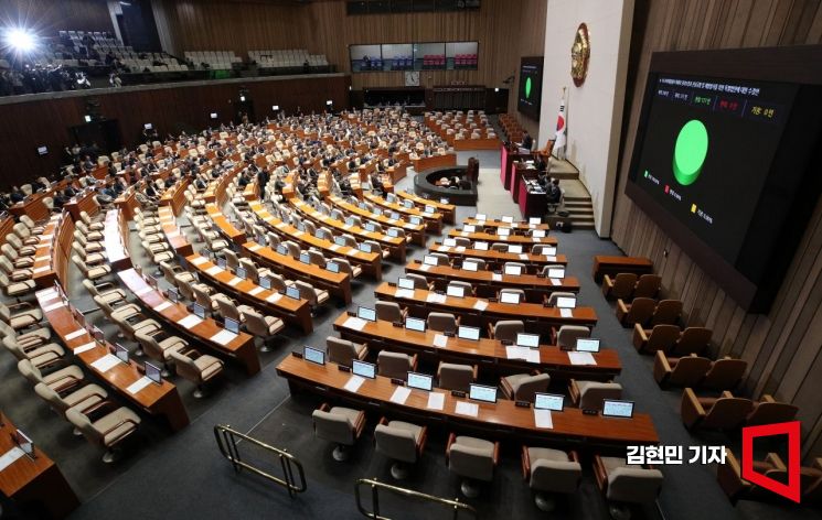 [포토] 野, '이태원 참사 특별법' 단독 처리…與, 표결 불참